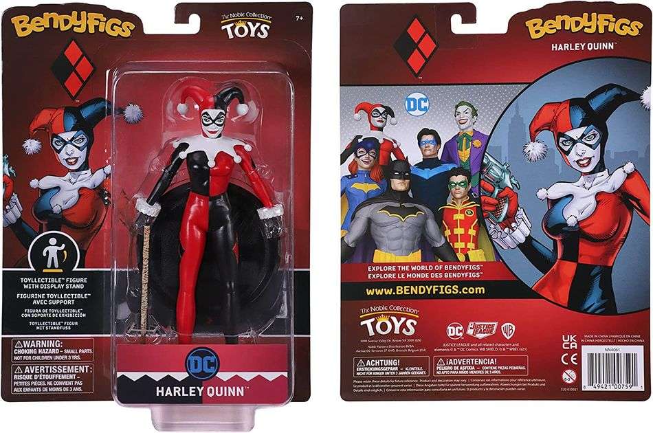 BendyFigs DC Multiverse 7 Inch Figure - Harley Quinn - fimurineforall.com