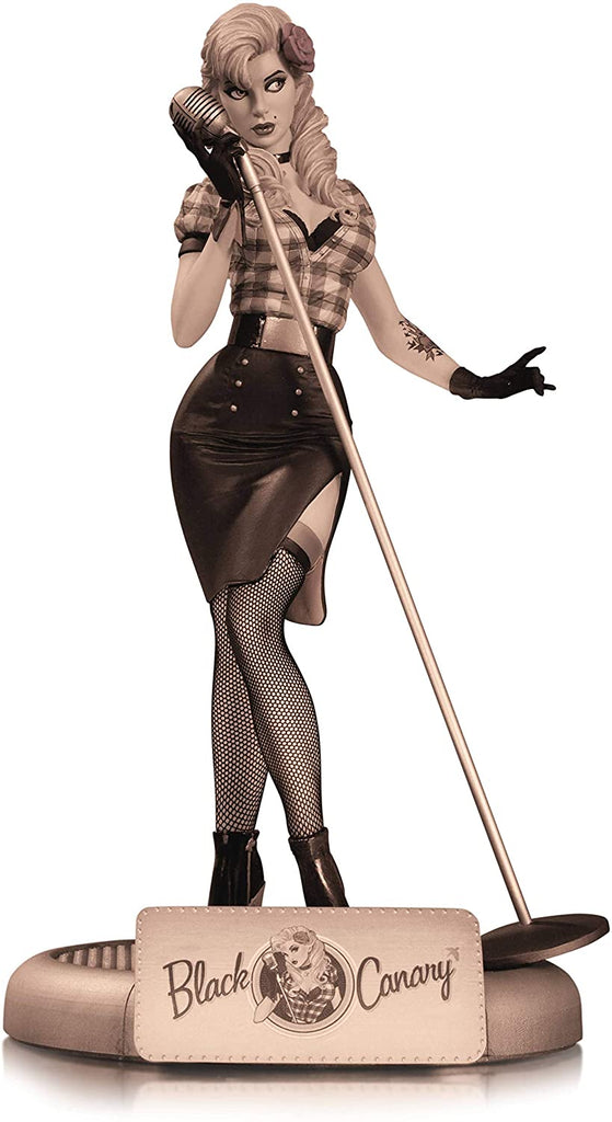 DC Collectibles Bombshells Black Canary Sepia Tone Variant Statue - fimurineforall.com