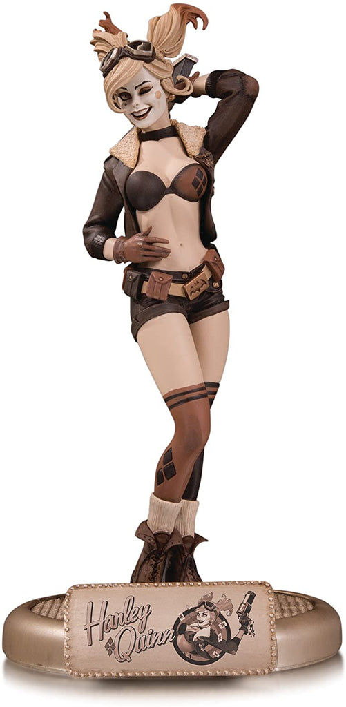 DC Collectibles Bombshells Harley Quinn Sepia Tone Variant Resin Statue - fimurineforall.com