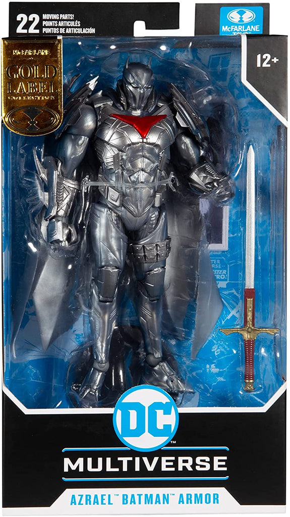 DC Multiverse Azrael Batman Silver Armor 7 Inch Gold Label Action Figure - fimurineforall.com