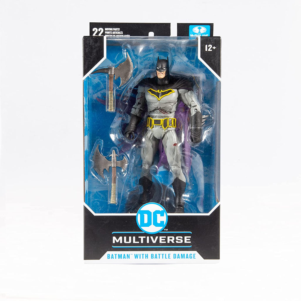 DC Multiverse Batman: Dark Nights Metal Batman 7 Inch Action Figure With Battle Damage - fimurineforall.com