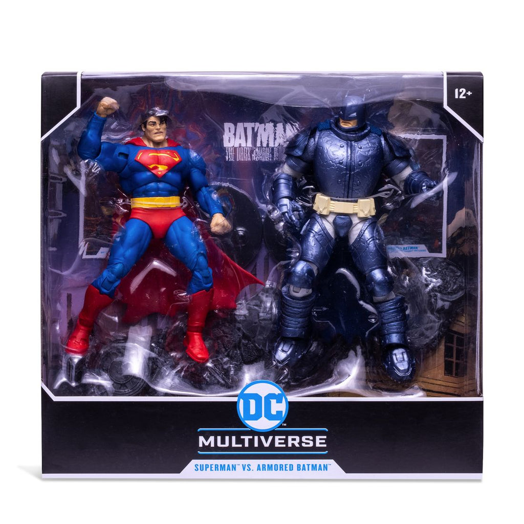 DC Multiverse Comic Batman The Dark Knight Returns Batman vs Superman 7 Inch 2-Pack Action Figure - fimurineforall.com