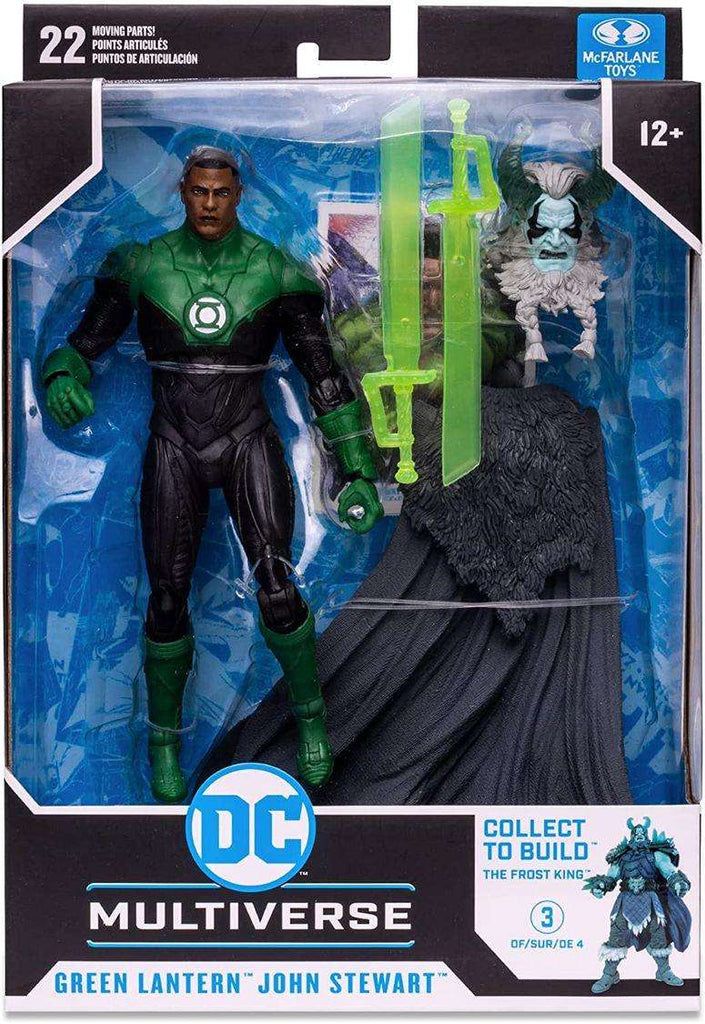 DC Multiverse Comic Endless Winter BAF Build-A Frost King - Green Lantern John Stewart 7 Inch Action Figure - fimurineforall.com