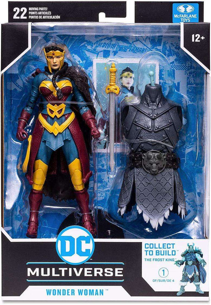 DC Multiverse Comic Endless Winter BAF Build-A Frost King - Wonder Woman 7 Inch Action Figure - fimurineforall.com