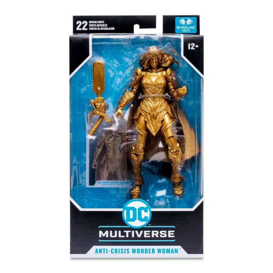 DC Multiverse Comic Wonder Woman Anti Crisis Death Gold Metal 7 Inch Action Figure Exclusive - fimurineforall.com
