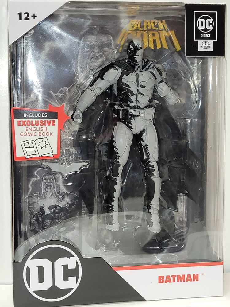 DC Multiverse Comics Page Punchers Black Adam - Batman W Comic Line Art Variant 7 Inch Action Figure