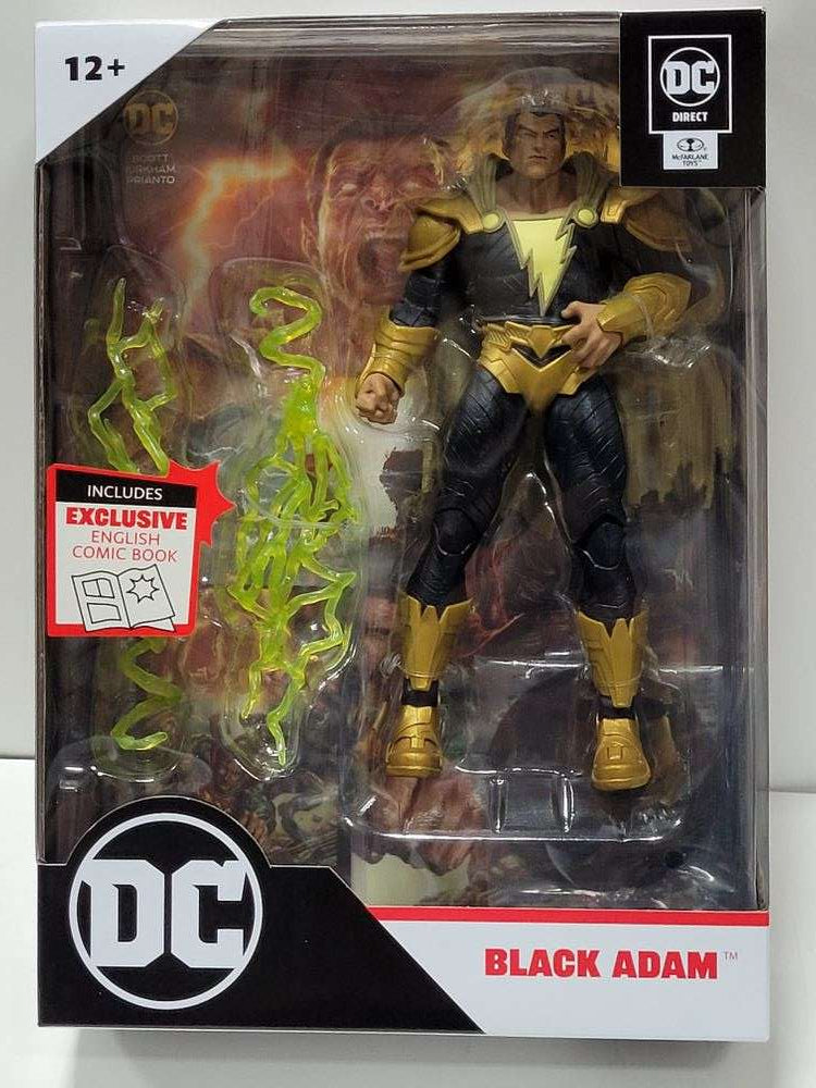 DC Multiverse Comics Page Punchers Black Adam - Black Adam with Comic 7 Inch Action Figure - fimurineforall.com