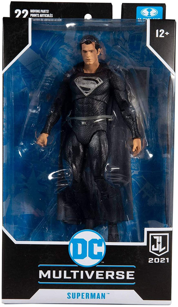 DC Multiverse Justice League Movie Superman Black Suit 7 Inch Action Figure - fimurineforall.com
