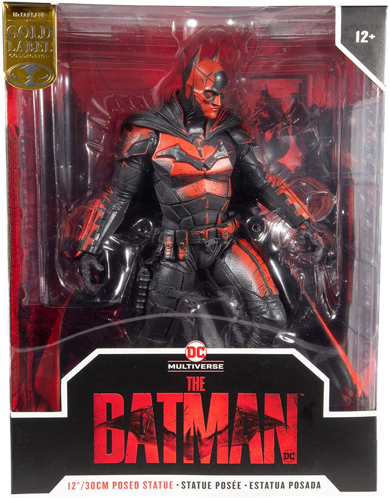 DC Multiverse The Batman Movie Batman 12 Inch Statue Gold Label Exclusive - fimurineforall.com