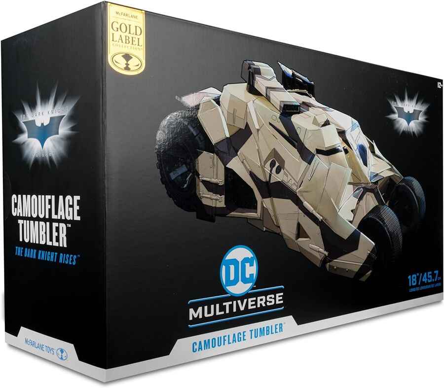 DC Multiverse The Dark Knight Rises Camouflage Tumbler Vehicle Gold Label 7 Inch Scale