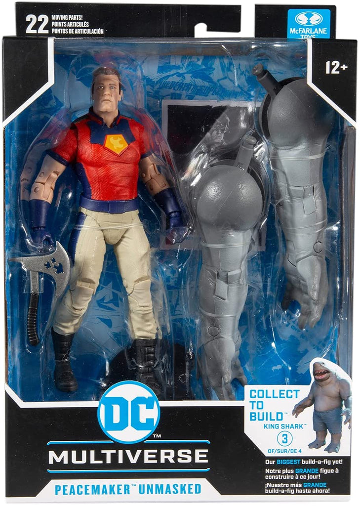 DC Suicide Squad Movie Build-A King Shark - Peace Maker (Unmasked) 7 Inch Action Figure - fimurineforall.com