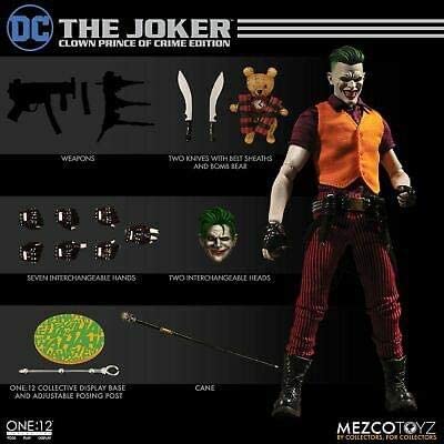 Mezco APR188799 Toys One: 12 Collective: DC The Joker Clown Prince of Crime Edition Action Figure - fimurineforall.com