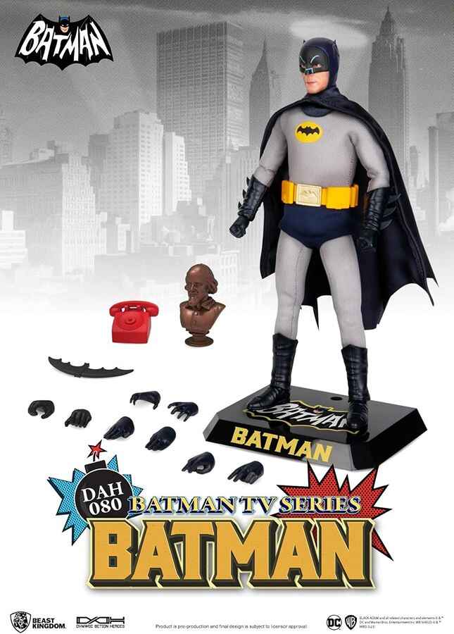 Batman DC TV Series Classic Batman DAH-081 Dynamic 8-ction 6 Inch Action Figure