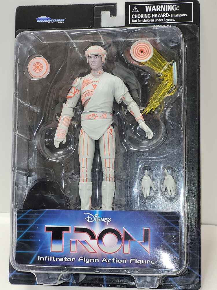 Tron Series 1 Infiltrator Flynn 7 Inch Scale Action Figure