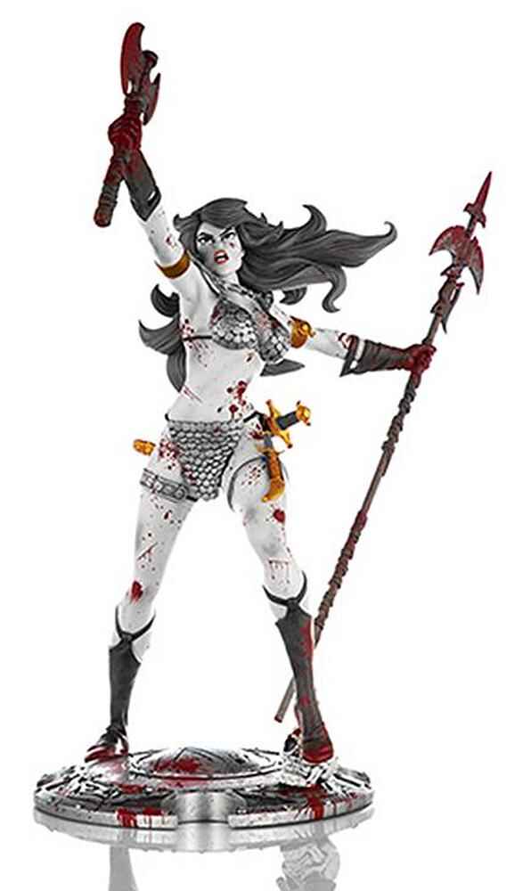 Red Sonja 45th Anniversary Black & White Berzerker Variant 12 Inch Statue LTD 250