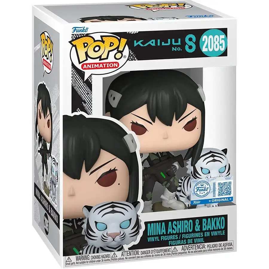 Pop Animation Kaiju No. 8 3.75 Inch Vinyl Figure - Mina Ashiro & Bakko EE Exclusive #2085