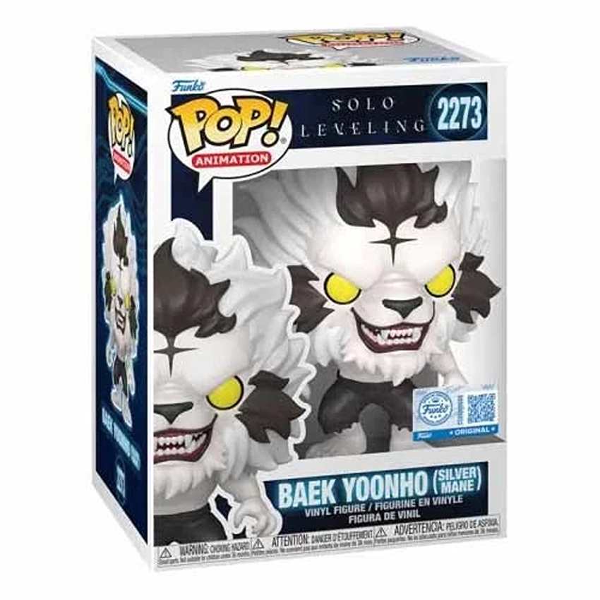 Pop Animation Solo Leveling 3.75 Inch Vinyl Figure - Baek Yoonho (Silver Mane) #2273