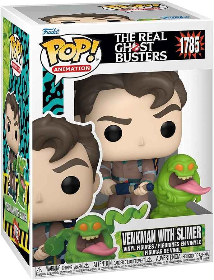 Pop Animation The Real Ghostbusters 3.75 Inch Vinyl Figure - Venkman with Slimer #1785