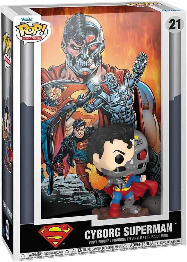 Pop Comic Covers DC 3.75 Vinyl Figure - Cyborg Superman #21