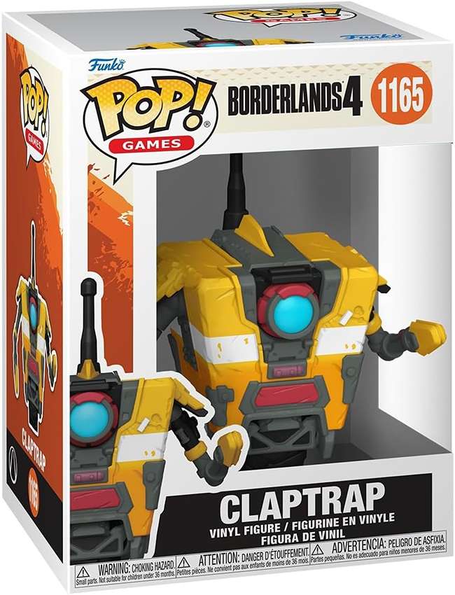 Pop Games Borderlands 4 3.75 Inch Vinyl Figure - Claptrap #1165