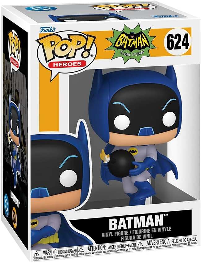 Pop Heroes DC Batman TV Series (1966) 3.75 Inch Vinyl Figure - Batman with Bomb #624