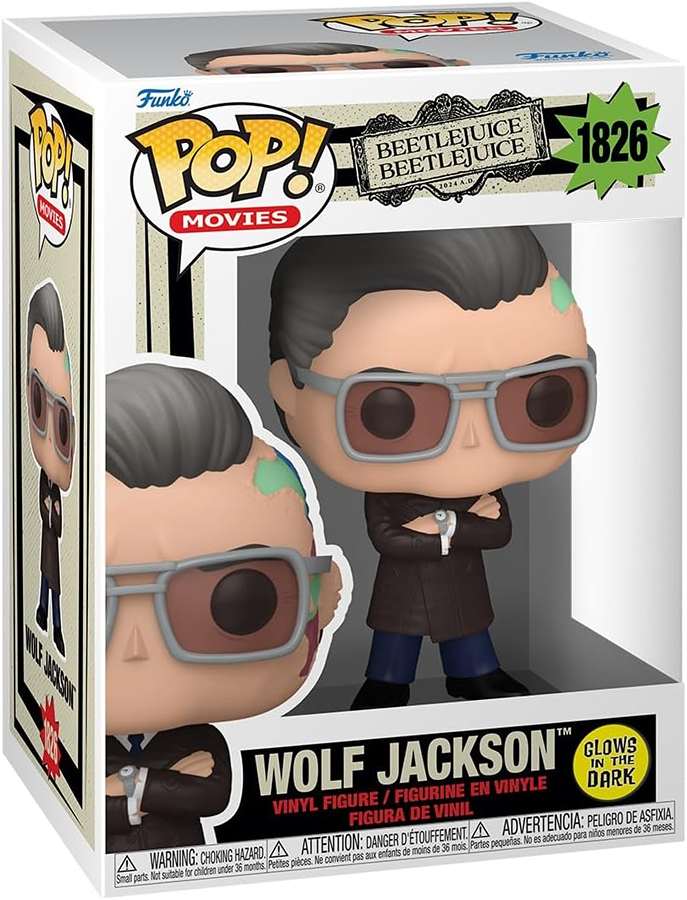 Pop Movies Beetlejuice 2 3.75 Inch Vinyl Figure - Wolf Jackson (Glow in the Dark) #1826
