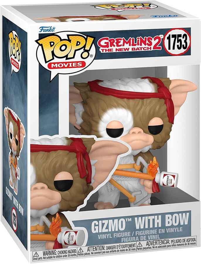 Pop Movies Gremlins 2 The New Batch 3.75 Inch Vinyl Figure - Gizmo with Bow #1753
