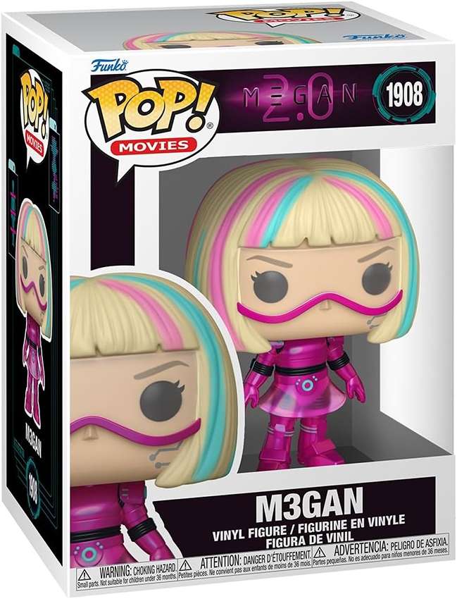 Pop Movies M3gan 2.0 3.75 Inch Vinyl Figure - M3gan Cyberpunk (Megan) #1908