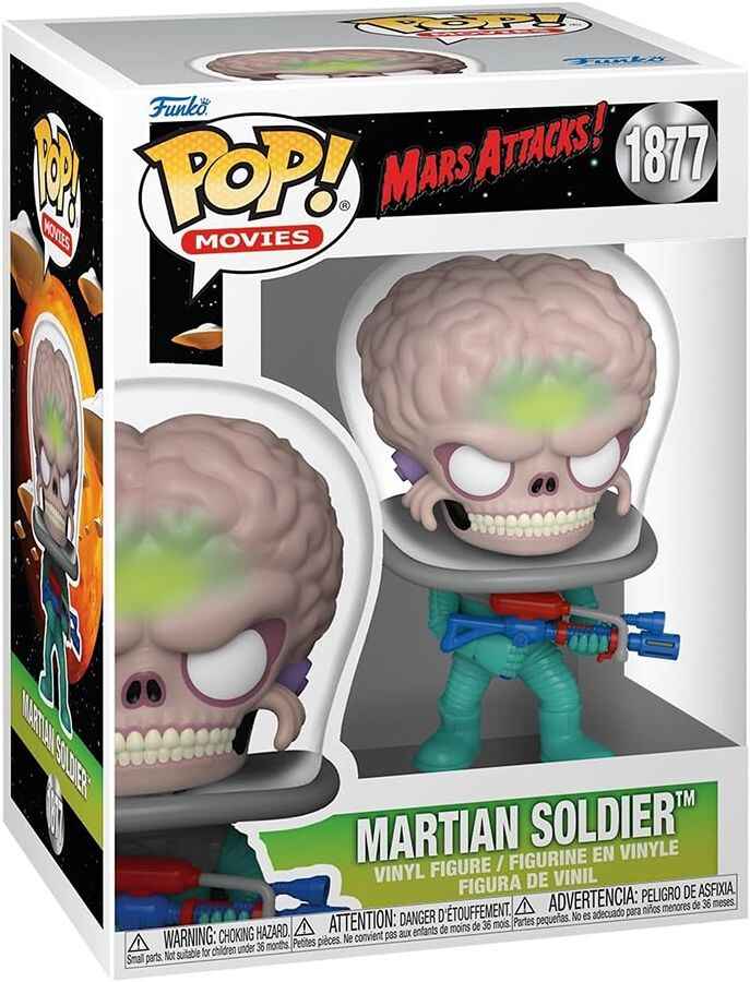 Pop Movies Mars Attack 3.75 Inch Vinyl Figure - Martian Soldier #1877