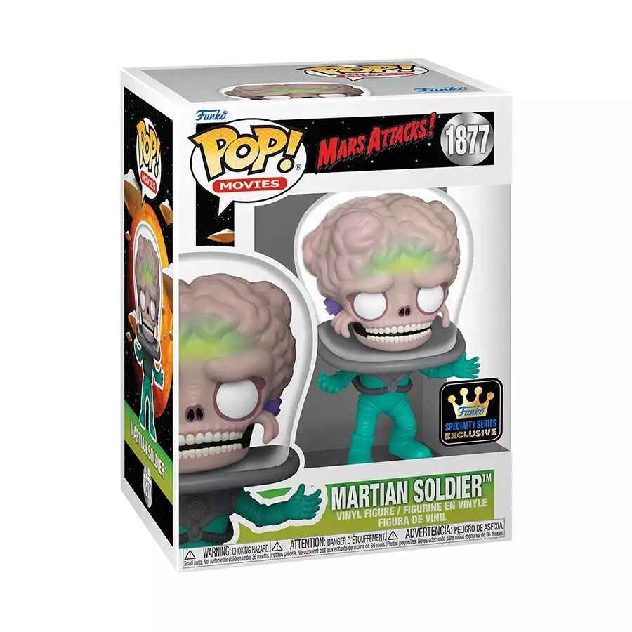 Pop Movies Mars Attack 3.75 Inch Vinyl Figure - Martian Soldier (Specialty Series) #1877