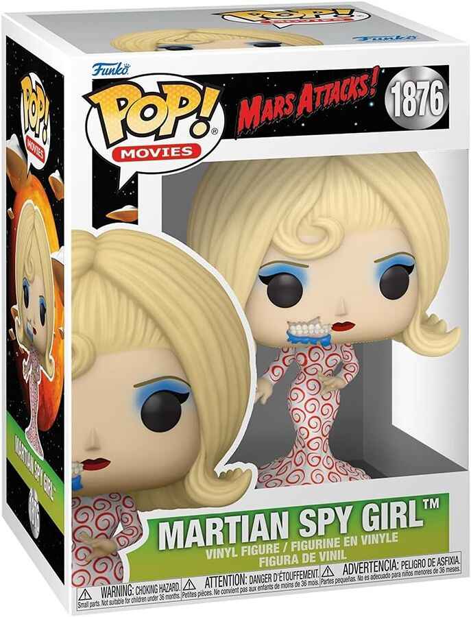 Pop Movies Mars Attack 3.75 Inch Vinyl Figure - Martian Spy Girl #1876