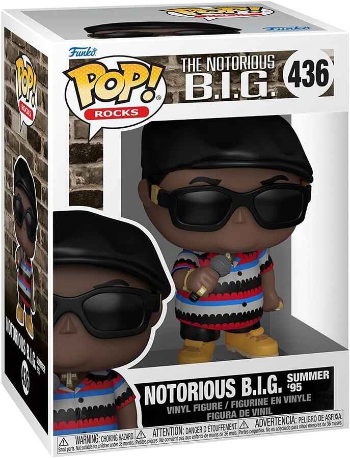 Funko Pop Rocks Music The Notorious B.I.G. 3.75 Vinyl Figure - Notorious B.I.G. Summer '95 #436