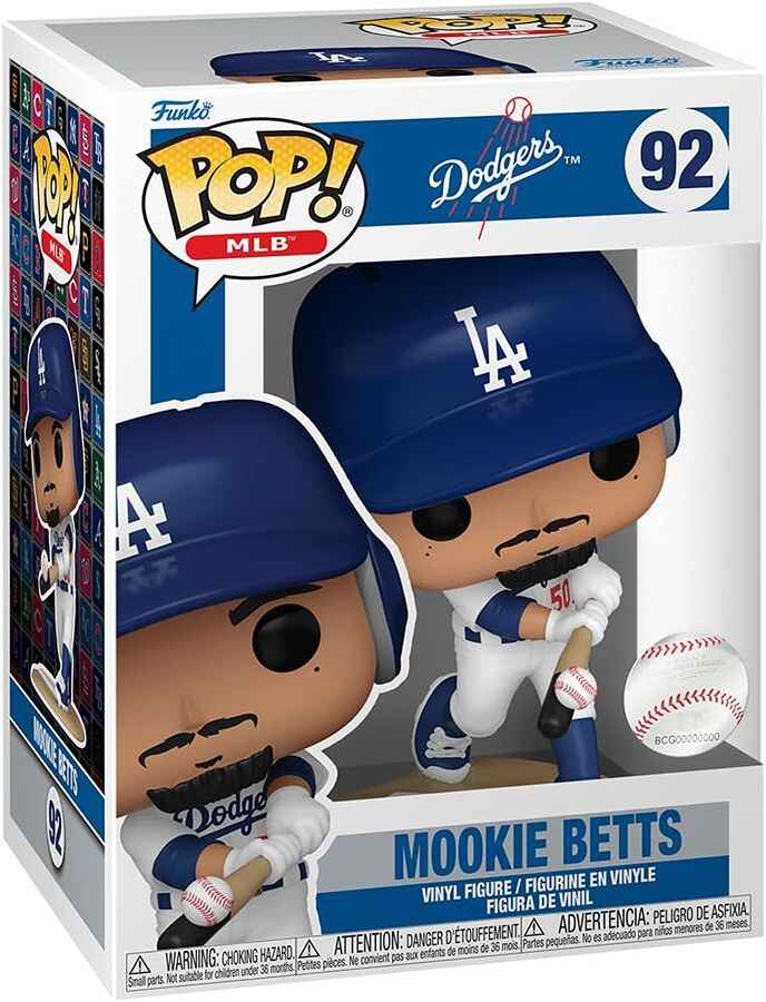 Pop Sports MLB Baseball 3.75 Inch Vinyl Figure - Mookie Betts (Dodgers) #92