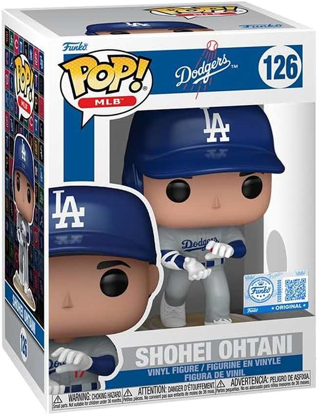 Pop Sports MLB Baseball 3.75 Inch Vinyl Figure - Shohei Ohtani (Exclusive) #126 Dodgers