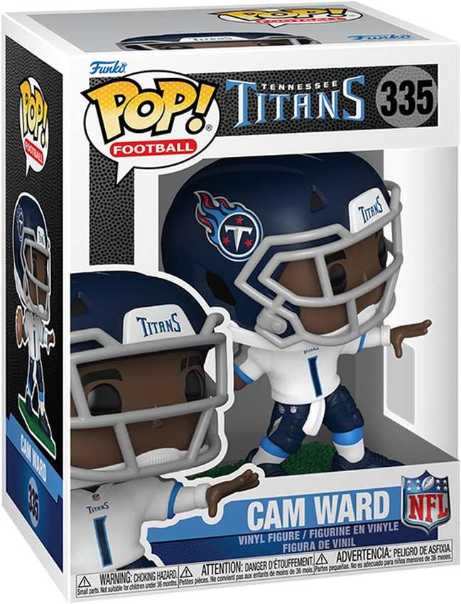 Pop Sports NFL Football 3.75 Inch Vinyl Figure - Cam Ward #335 Tennessee Titans
