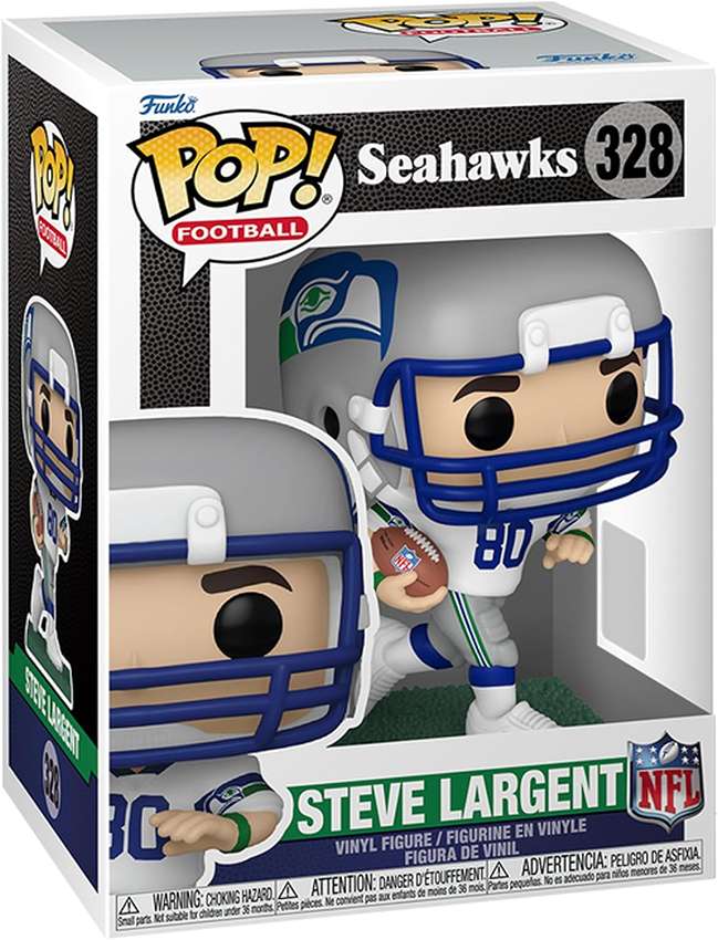 Pop Sports NFL Football 3.75 Inch Vinyl Figure - Steve Largent (Home) #328 Seahawks