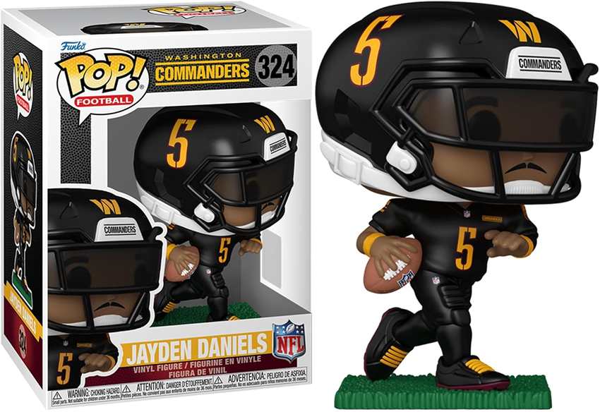 Pop Sports NFL Football 3.75 Inch Vinyl Figure - Jayden Daniels #324 Washington Commanders