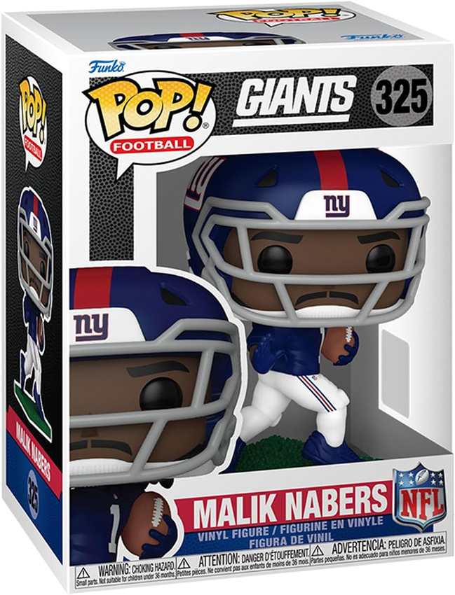 Pop Sports NFL Football 3.75 Inch Vinyl Figure - Malik Nabers #325 New York Giants