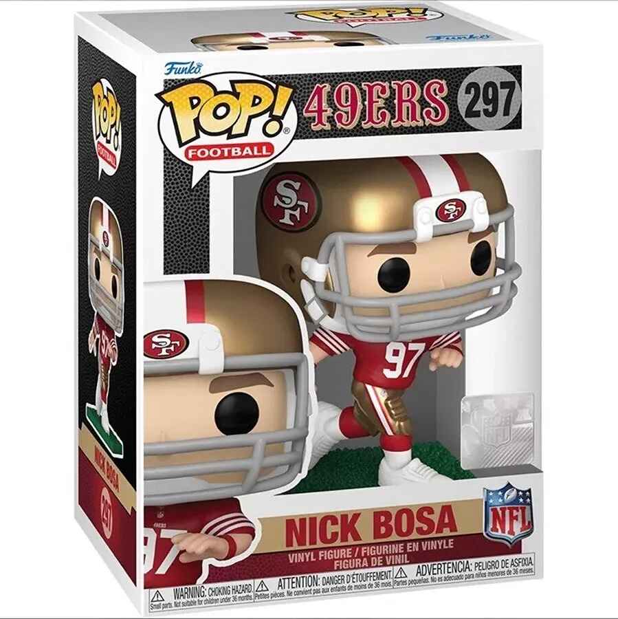 Pop Sports NFL Football 3.75 Inch Action Figure - Nick Bosa #297 (49ers)
