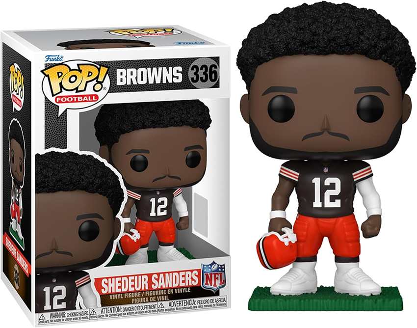Pop Sports NFL Football 3.75 Inch Vinyl Figure - Shedeur Sanders #336 Browns