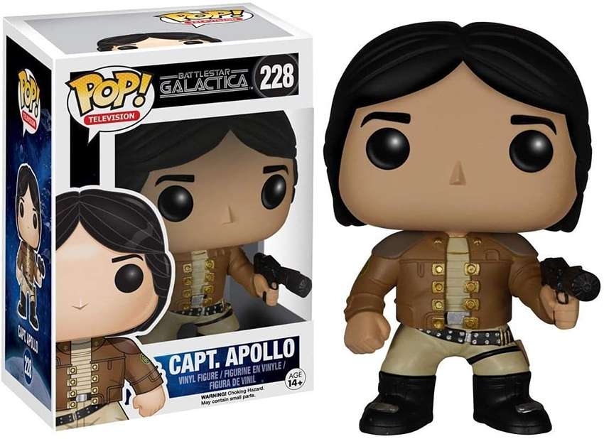 Pop Television Battlestar Galactica 3.75 Inch Vinyl Figure - Captain Apollo #228