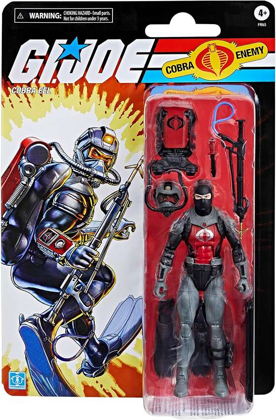 G.I. Joe Classified Series Retro Cardboard Cobra EEL 6 Inch Action Figure