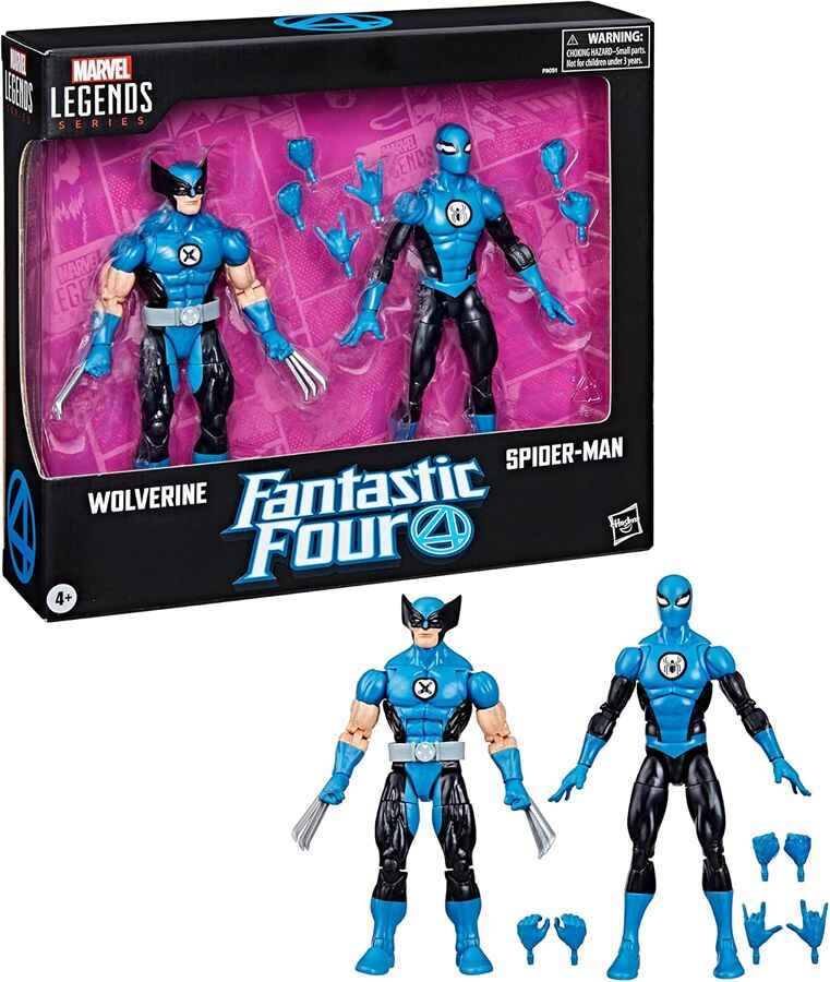 Marvel Legends Fantastic Four Wolverine & Spider-Man 6 Inch Action Figure