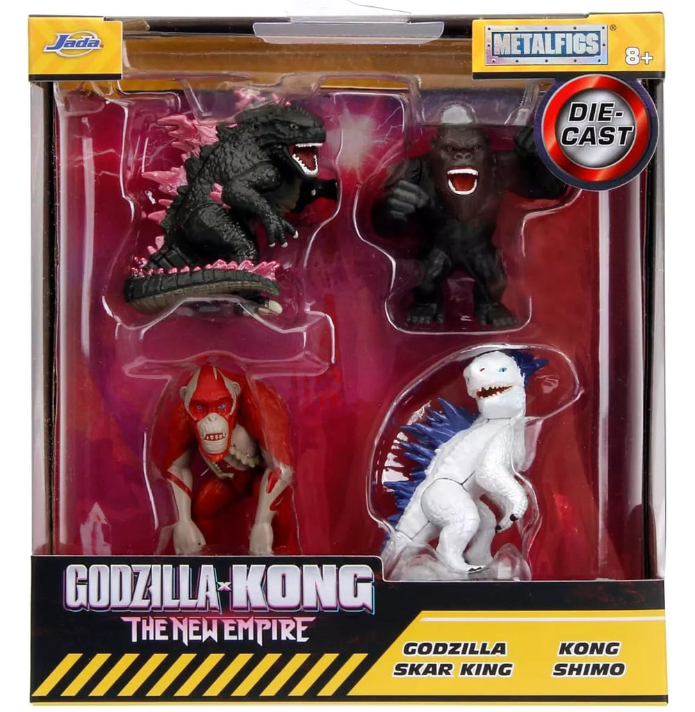 Godzilla X Kong 2 The New Empire Movie 2.5 Inch Metalfigs 4-Pack (Kong, Godzilla, Shimo, Skar) Figure