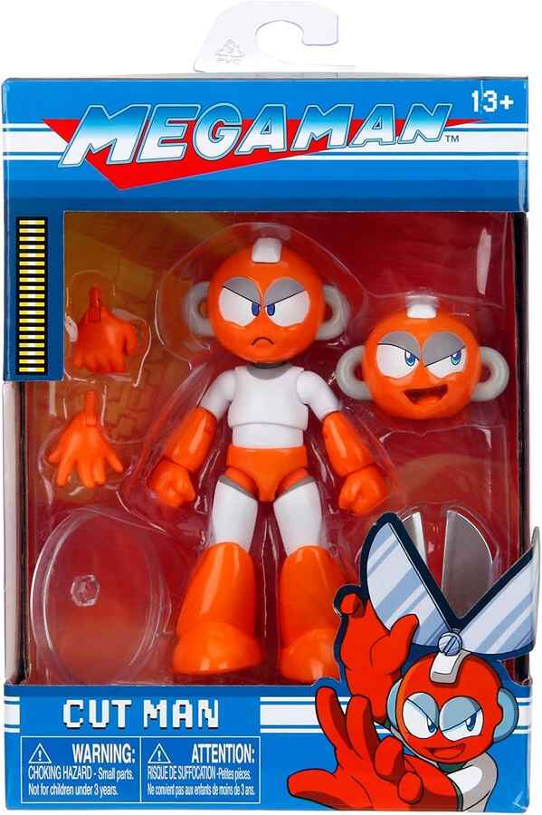 Mega Man Wave 2 Cut Man 1:12 Scale 4 Inch Action Figure