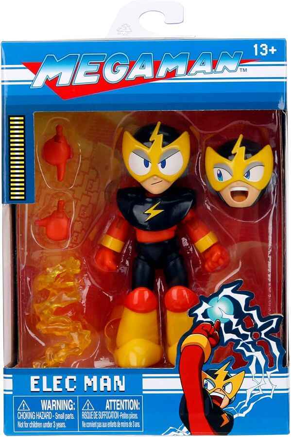 Mega Man Wave 2 Elec Man 1:12 Scale 4 Inch Action Figure