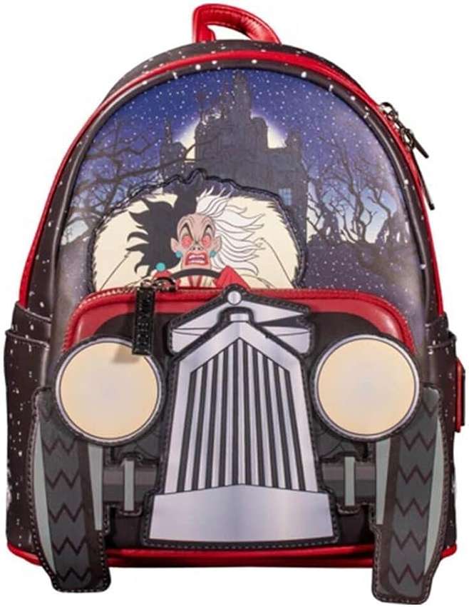 Loungefly Disney Cruella Deville Driving Car Mini Backpack Shoulder Bag