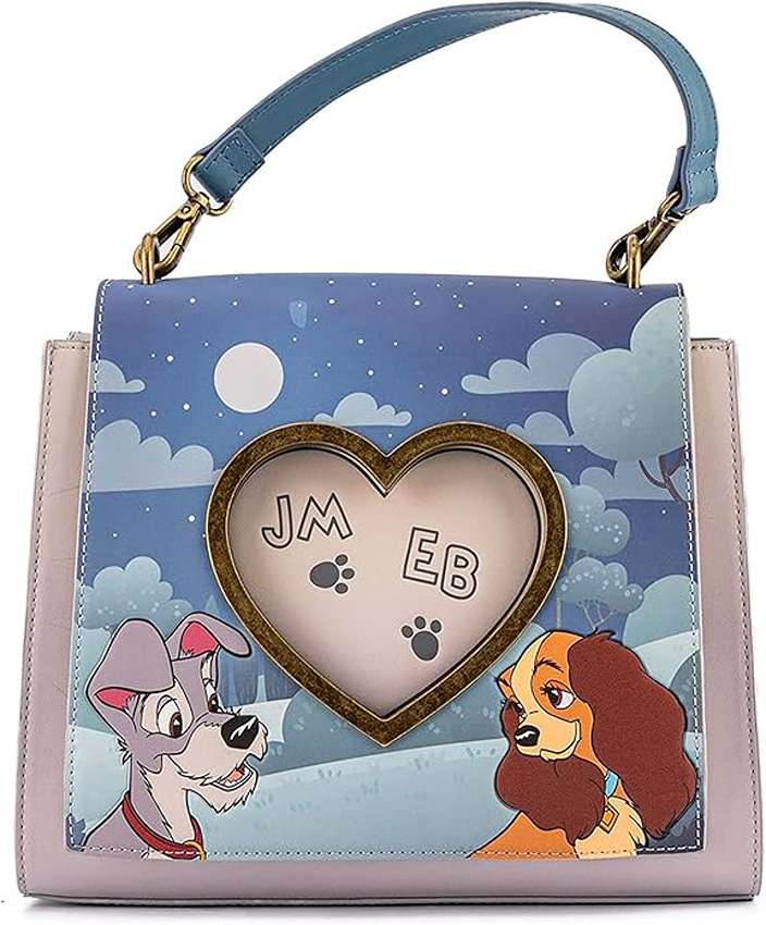 Loungefly Disney Lady and The Tramp (Heart Paw Print) Crossbody Bag