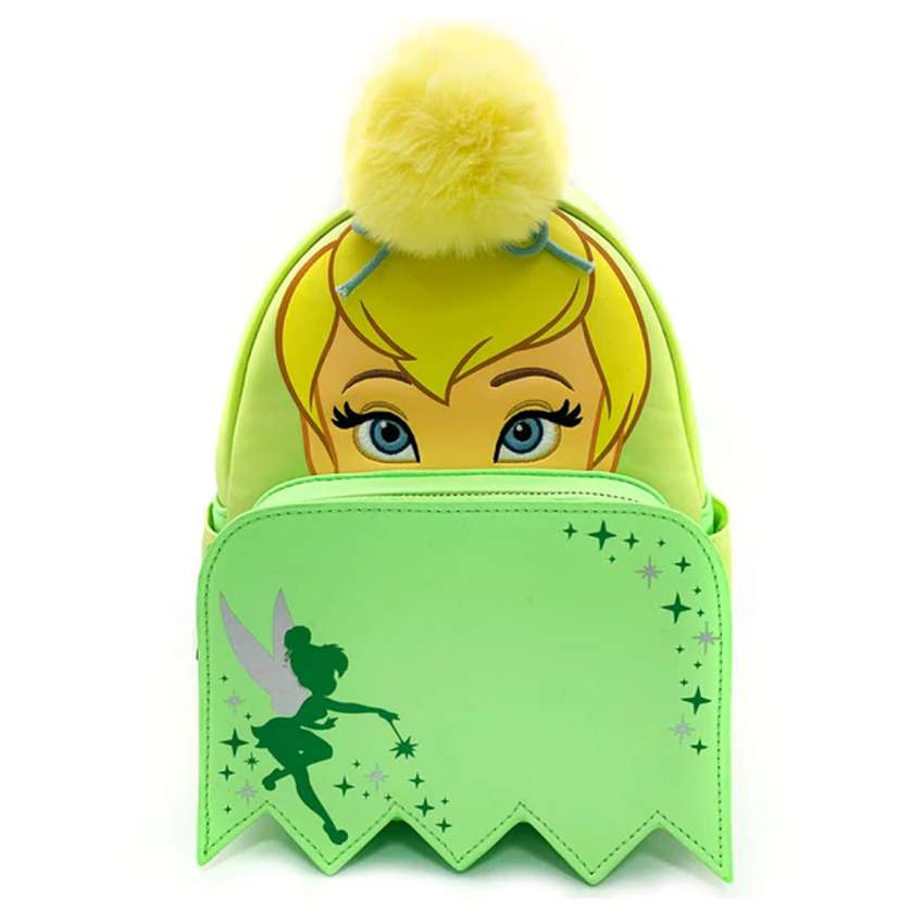 Loungefly Disney Peter Pan Tinker Bell (Top Knot) Palm Exclusive Mini Backpack Shoulder Bag