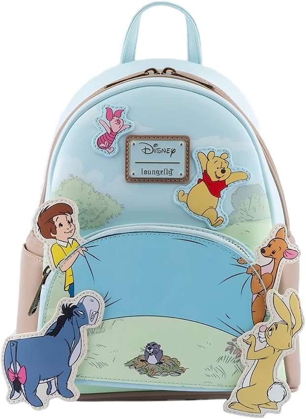 Loungefly Disney Winnie the Pooh 95th Anniversary Celebration Toss Backpack Shoulder Bag